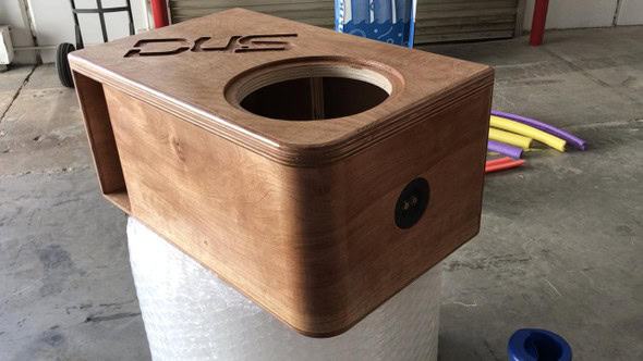 Single 12 custom kerf ported subwoofer box Single 12 custom kerf ported subwoofer box hand made in the USA