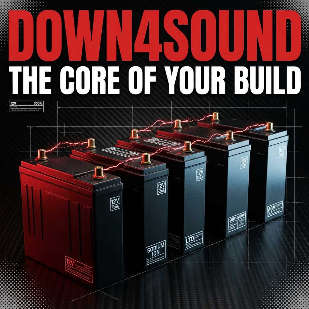 Down4Sound car audio batteries and 500 amp isolator lineup